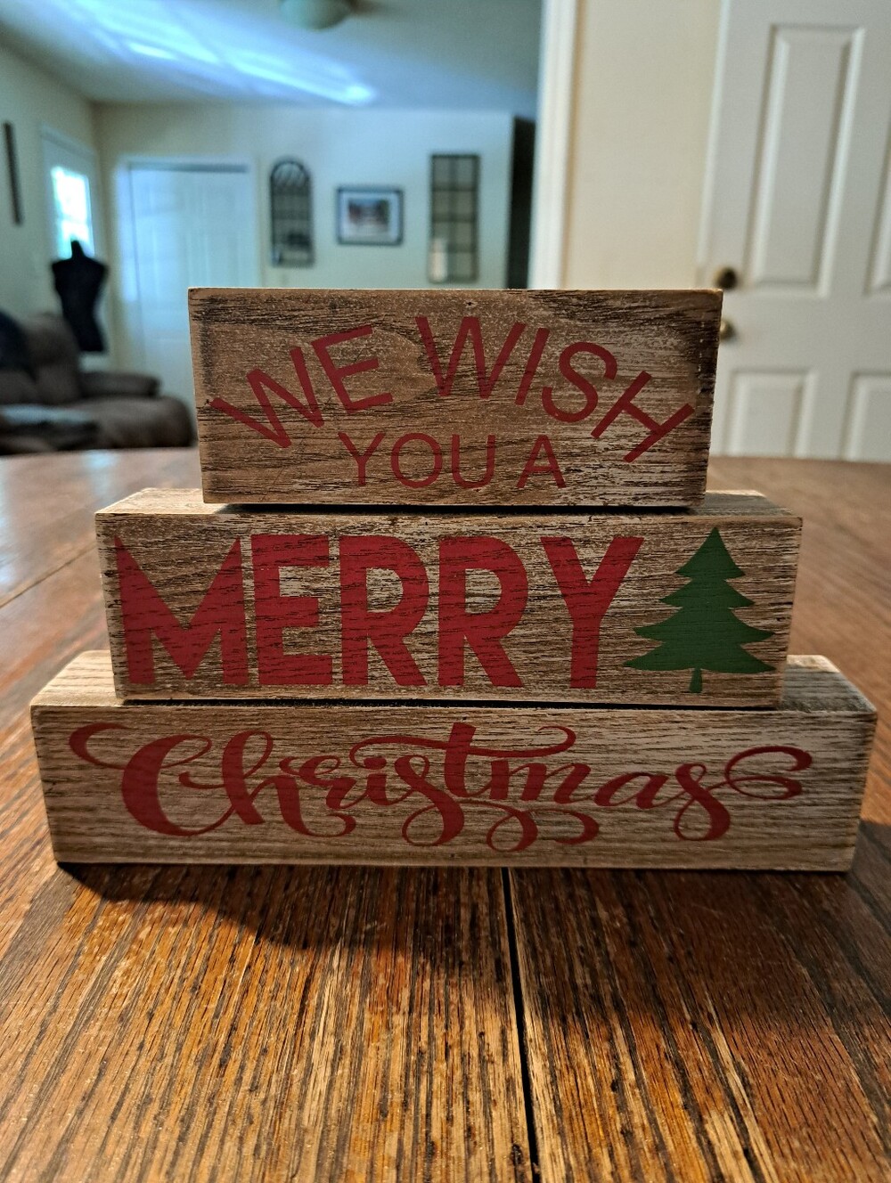 Heartland Holiday We Wish You A Merry Christmas Holiday Table Decor Farmhouse